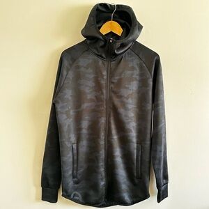 YoungLA Black Lightweight hoodie Jacket .